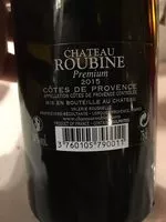 Sucre et nutriments contenus dans Cote de provence cru classe