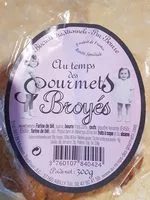 Sucre et nutriments contenus dans Au temps des gourmets broyes