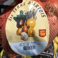 Sucre et nutriments contenus dans Ste terre d artois