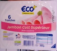 Quantité de sucre dans Jambon cuit supérieur avec couenne