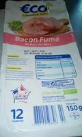 İçindeki şeker miktarı Bacon fumé au bois de hêtre