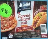 Quantité de sucre dans Égrené au boeuf cuit