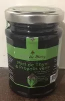 Cantidad de azúcar en Miel de thym et propolis vert