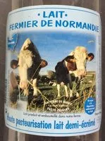 Quantité de sucre dans Lait fermier de Normandie demi-écrémé