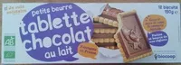 含糖量 Biscuit petit beurre tab choco lait