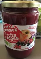 Compotes pommes fruits rouges