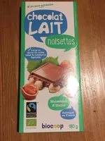 Suhkru kogus sees Chocolat lait noisettes 41%