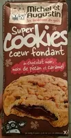 चीनी की मात्रा Super cookies coeur fondant au chocolat noir, noix de pécan et caramel