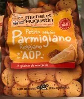 Jumlah gula yang masuk Petits sablés Parmigiano Reggiano AOP et graines de moutarde