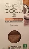 Sokerin määrä sisällä Sucre de coco