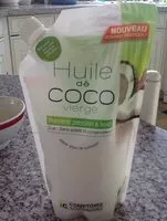 Sokerin määrä sisällä Huile de coco vierge
