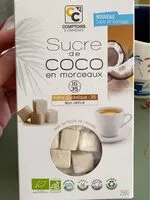 Sokerin määrä sisällä Sucre de coco