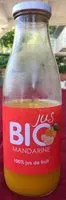 Quantité de sucre dans Jus bio mandarine