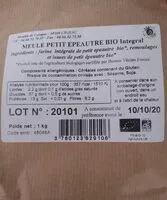 入っている砂糖の量 Farine Meule petit épeautre bio intégrale