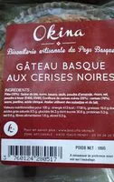 Quantité de sucre dans Gâteau basque aux cerises noires