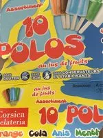 Suhkru kogus sees Assortiments 10 polos