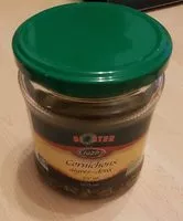 Sokerin määrä sisällä Cornichons aigre-doux