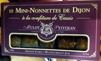 Amount of sugar in 10 mini-nonnettes de Dijon