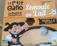 Sucre et nutriments contenus dans P-tit gallo