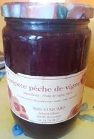 Quantité de sucre dans Compote pêche de vigne