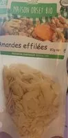 İçindeki şeker miktarı Amandes effilés
