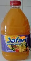 Sucre et nutriments contenus dans Safari