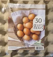 入っている砂糖の量 30 oeufs frais