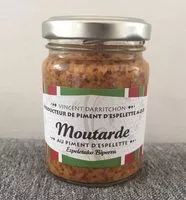 Zuckermenge drin Moutarde au piment d'espelette