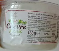 Quantité de sucre dans Fromage au lait de chèvre pasteurisé