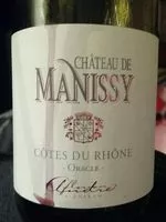 Sucre et nutriments contenus dans Chateau de manissy