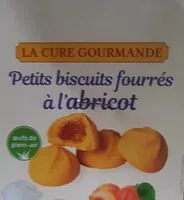चीनी की मात्रा Petits biscuits fourrés à l'abricots