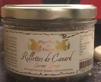 入っている砂糖の量 Rillettes de Canard