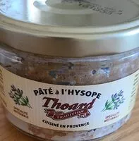 Quantité de sucre dans Pâté à l'hysope