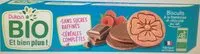 Zuckermenge drin Biscuits framboise chocolat au lait bio
