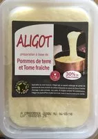 Sucre et nutriments contenus dans Aligot