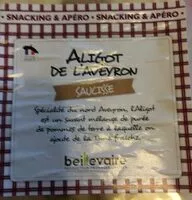 Quantité de sucre dans Aligot de l’Aveyron saucisse