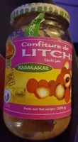 Amount of sugar in Confiture de litchi