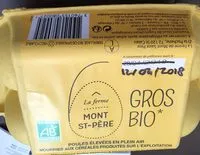 Sucre et nutriments contenus dans La ferme mont st pere