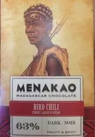 Suhkru kogus sees Bird chili