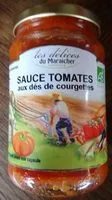 含糖量 Sauce tomate aux des de courgettes