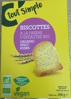 Zuckermenge drin Biscottes à la farine d'épeautre bio