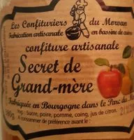Quantité de sucre dans Confiture secret de Grand-mère