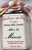 Sucre et nutriments contenus dans Delices de camille