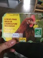 Sucre et nutriments contenus dans Les oeufs bio du val d ille