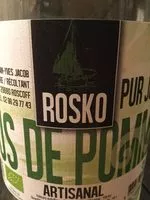 Sucre et nutriments contenus dans Rosko