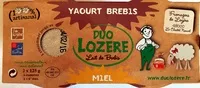 Sokerin määrä sisällä Yaourt brebis miel
