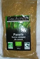 入っている砂糖の量 Panela Sucre complet de canne