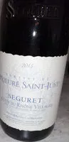 Sucre et nutriments contenus dans Domaine du prieure saint just