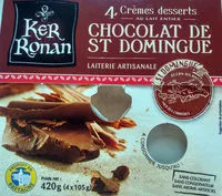 Jumlah gula yang masuk Crème dessert au lait entier Chocolat de St Domingue 4 x 105 g