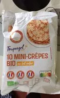 Количество сахара в 10 Mini-crêpes bio au lait entier
